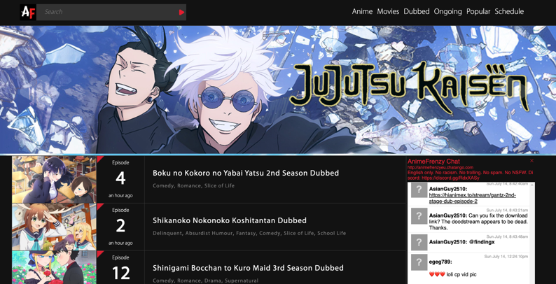 Anime Frenzy KissAnime alternative