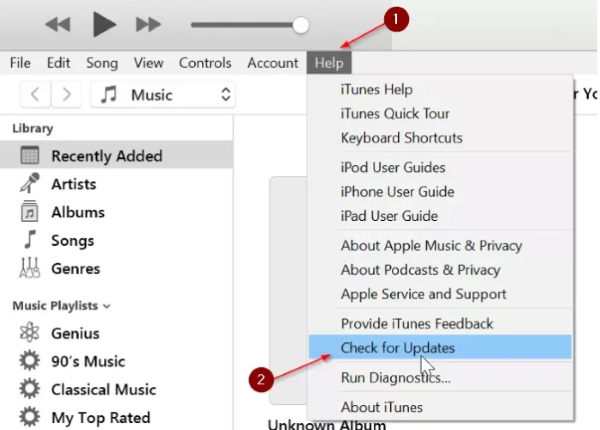 Check for iTunes Updates