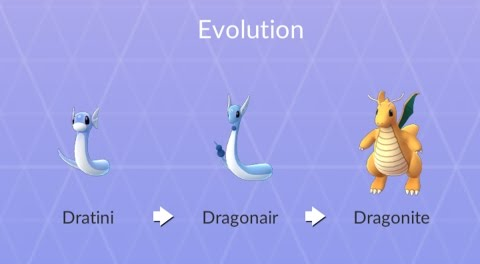 Evolve Dratini to Dragonite