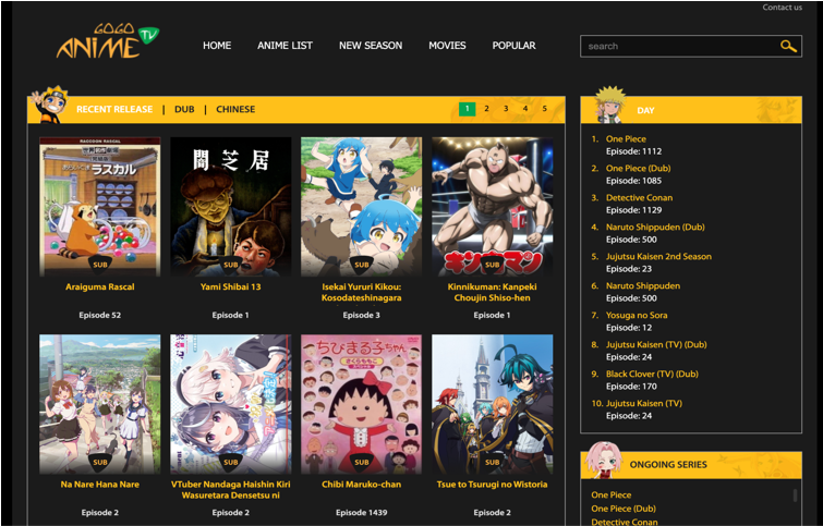 GoGoAnime KissAnime alternative