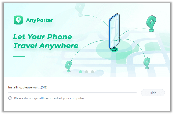 How to access the downloader in AnyPorter