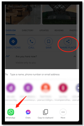 How to Share Location on WhatsApp from Google Maps on Android