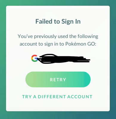 Log in Pokémon Go with Google Account