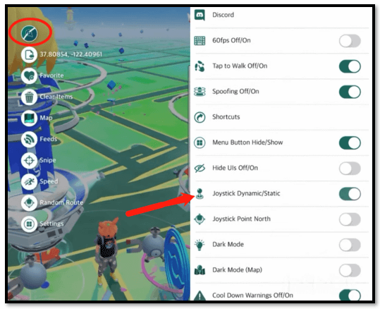 Pokemon GO joystick iPOGO