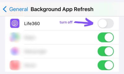 Turn off Backgroud App Referesh iOS